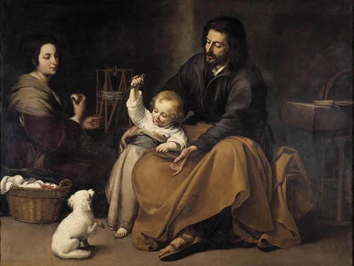 The Holy Family with a Little Bird, 1649-1650